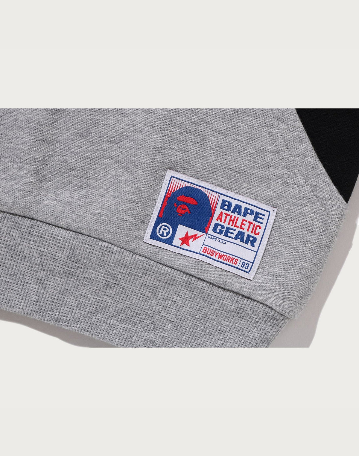 BAPE RELAXED FIT HALF ZIP SWEATSHIRT KIDS