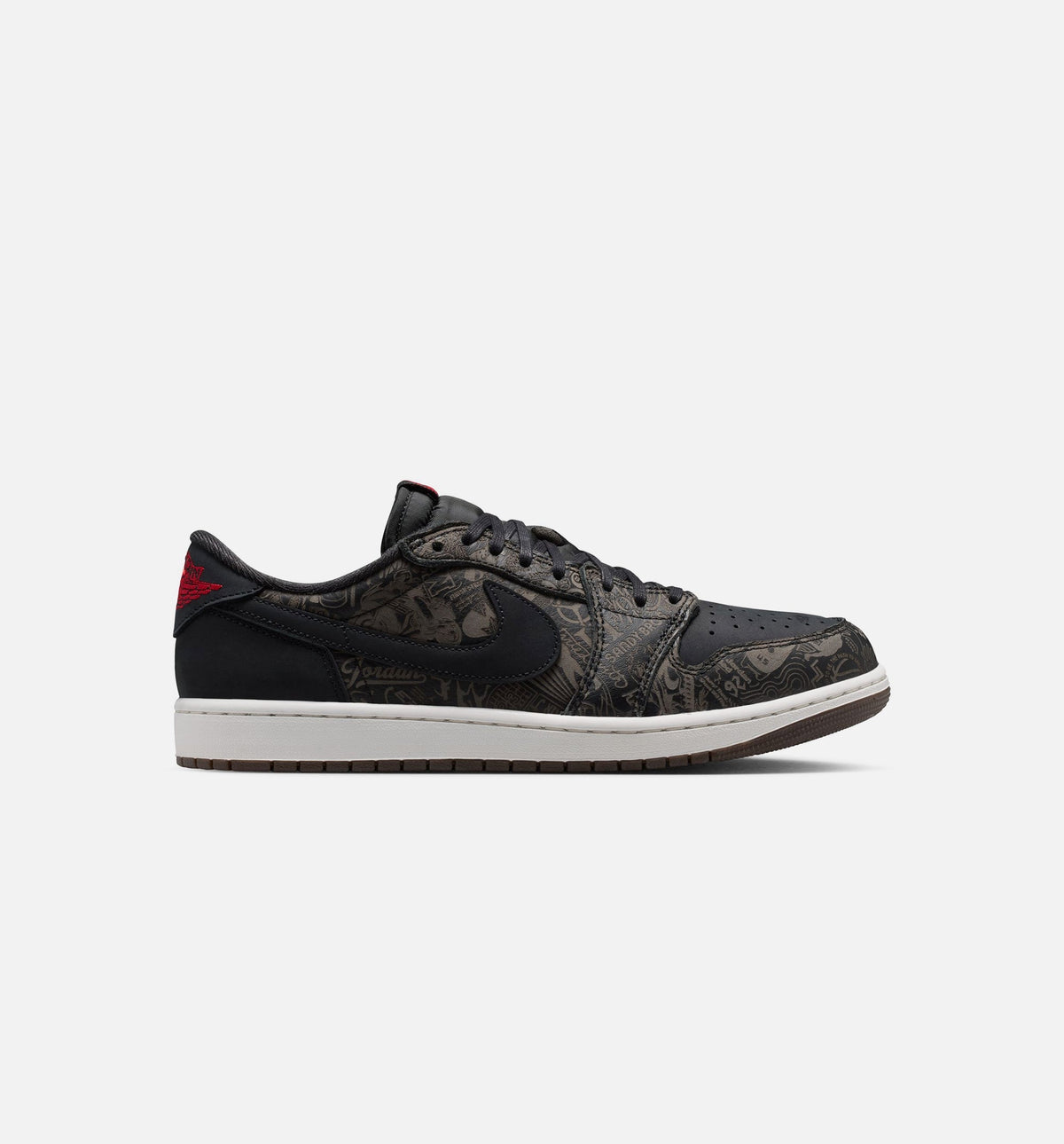 Air Jordan 1 Retro Low OG "Laser" Black and Varsity Red Men's Shoe – Black/Varsity Red/Summit White