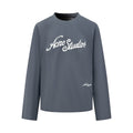 Acne Studios Script‑Graphic Crew Neck Long‑Sleeve Top