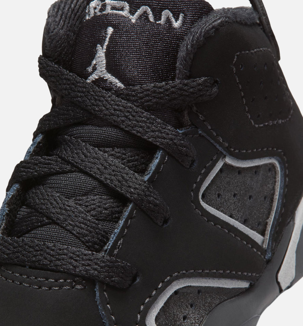 Air Jordan 6 Cap & Gown Infant & Toddler Lifestyle Shoes - Black/Reflective Silver