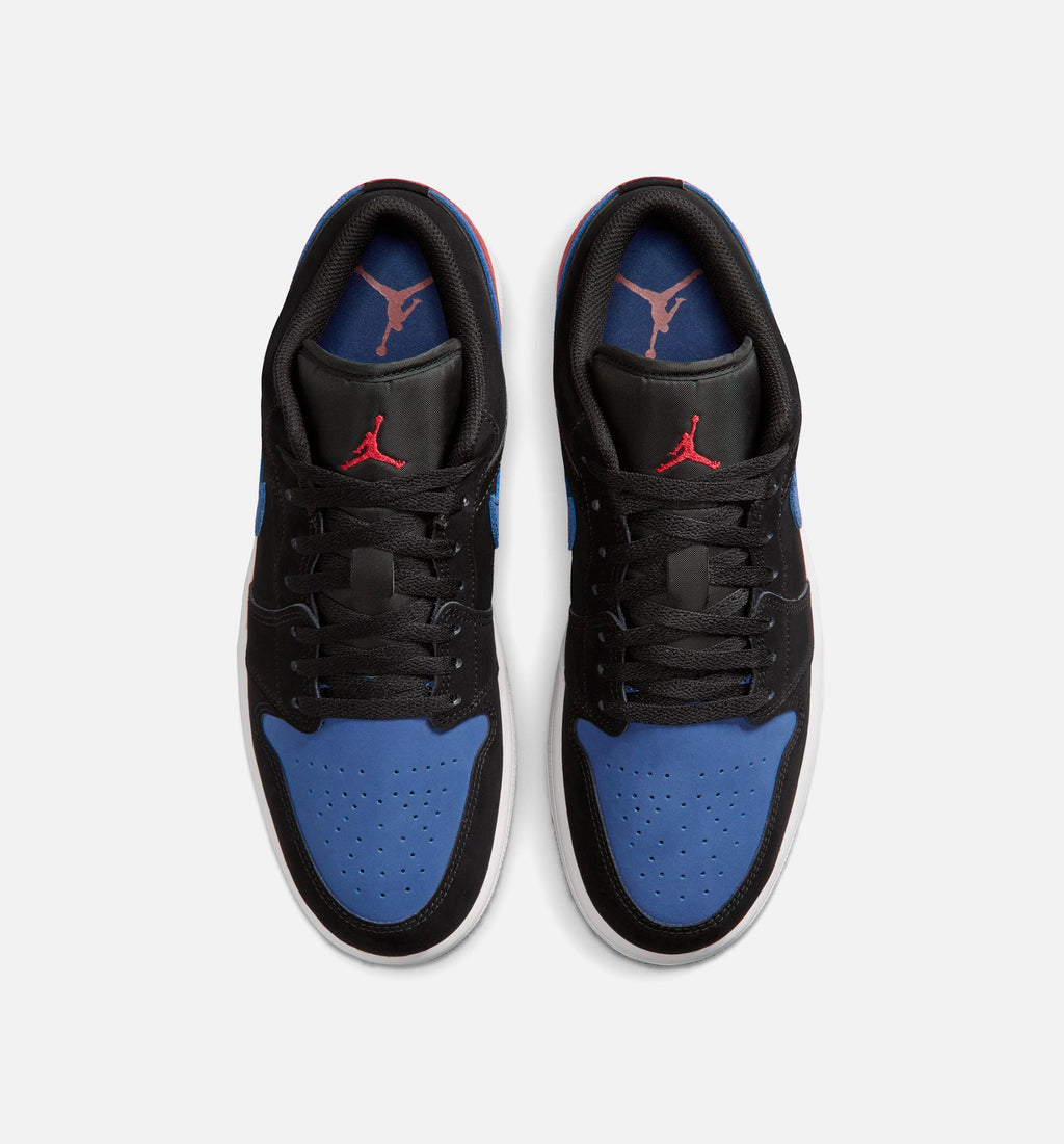 Air Jordan 1 Low Men's Sneakers | Black/Summit White/True Blue/Varsity Red