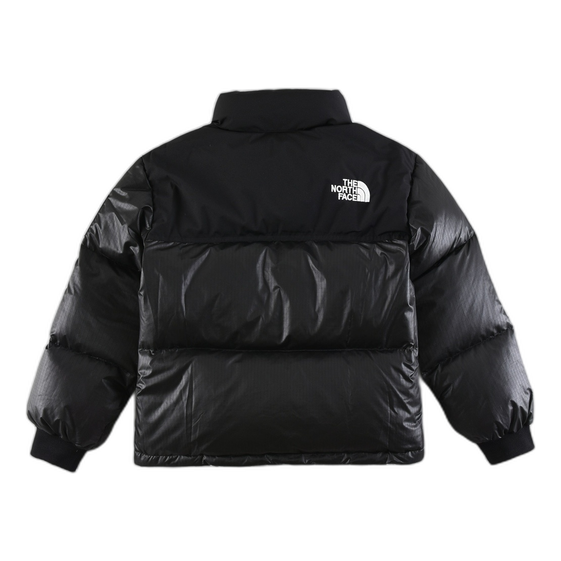 The North Face Nuptse Cropped Puffer Jacket in Black | 700-Fill