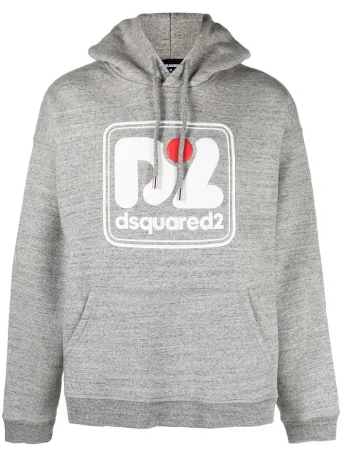 DSQUARED2 logo-print cotton hoodie