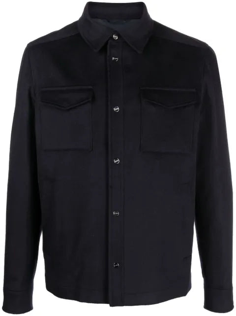 Herno virgin-wool shirt jacket