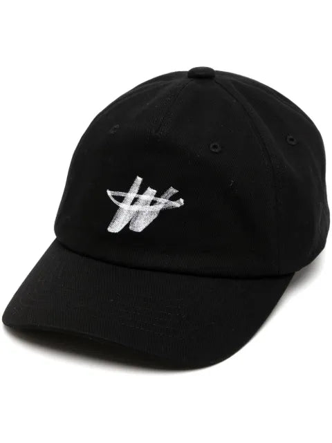 We11done logo-print baseball cap