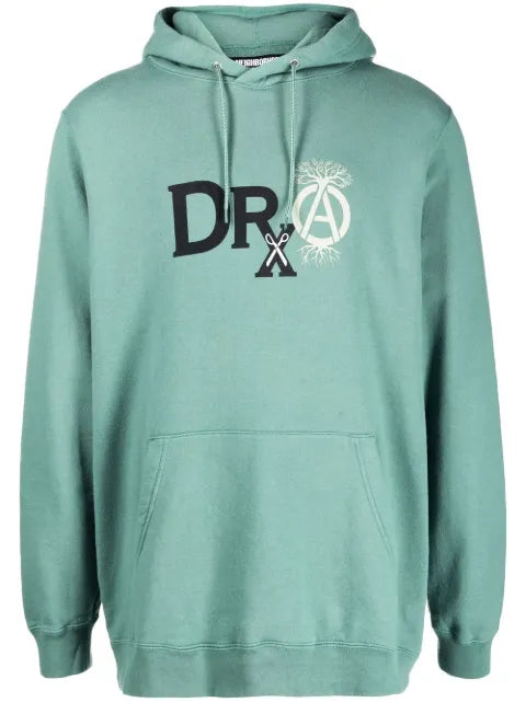 Neighborhood x DRXSRL logo-print detail hoodie