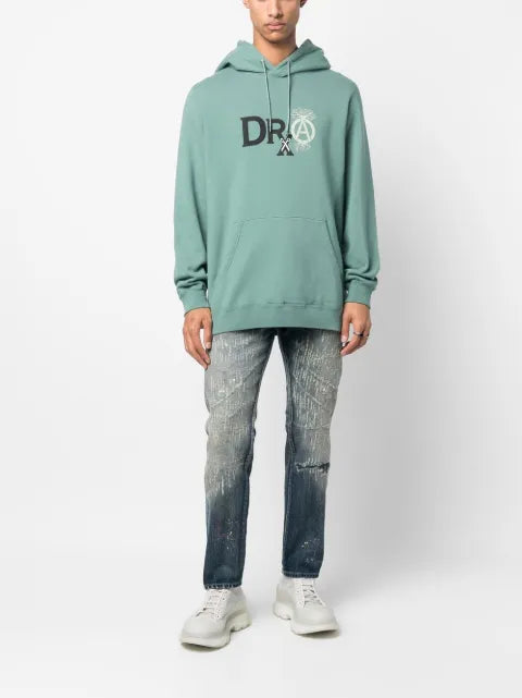 Neighborhood x DRXSRL logo-print detail hoodie