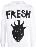Comme Des Garçons Shirt graphic-print drawstring hoodie