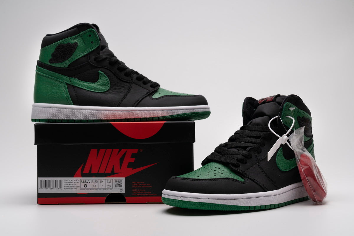 Air Jordan 1 Retro High Pine Green Black Reps Sneaker 555088-030