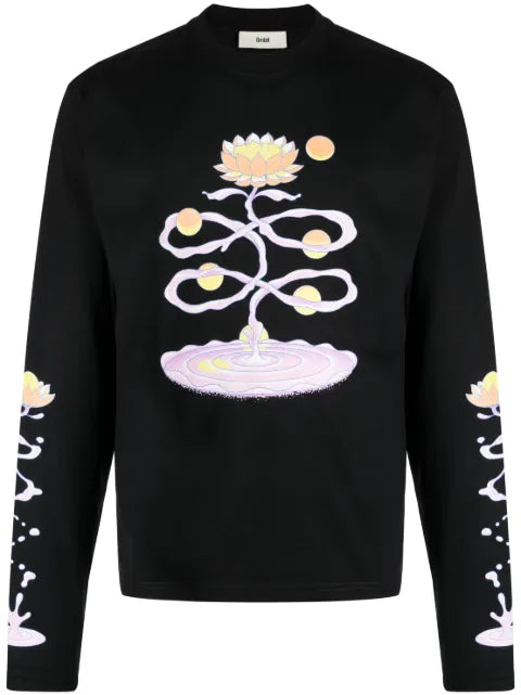 GmbH graphic-print jersey-knit sweatshirt