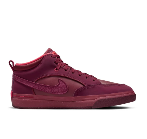 Nike SB React Leo Premium 'Dark Beetroot' Sneakers FQ7639-600