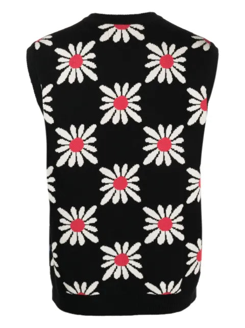 Awake NY floral-print knitted vest