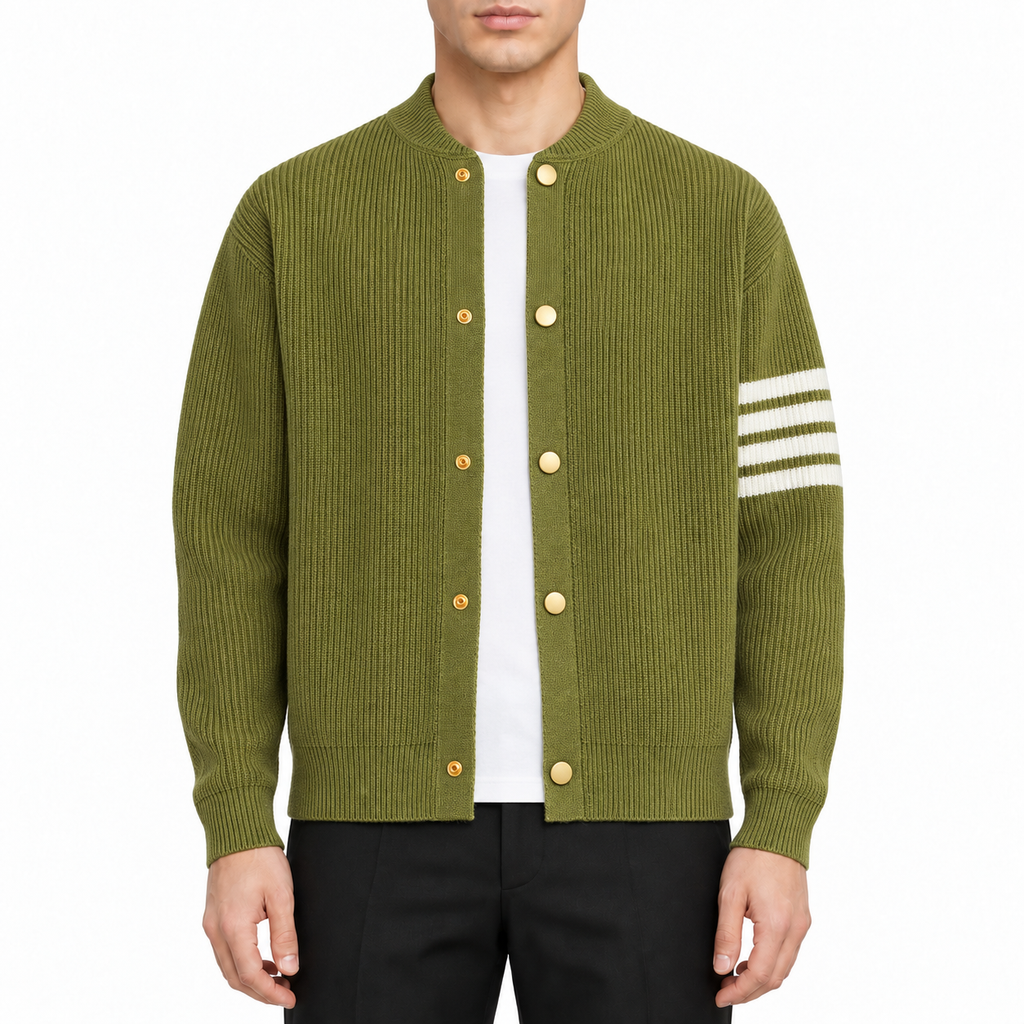 Single-Breasted Knit Sweater | Thom Browne