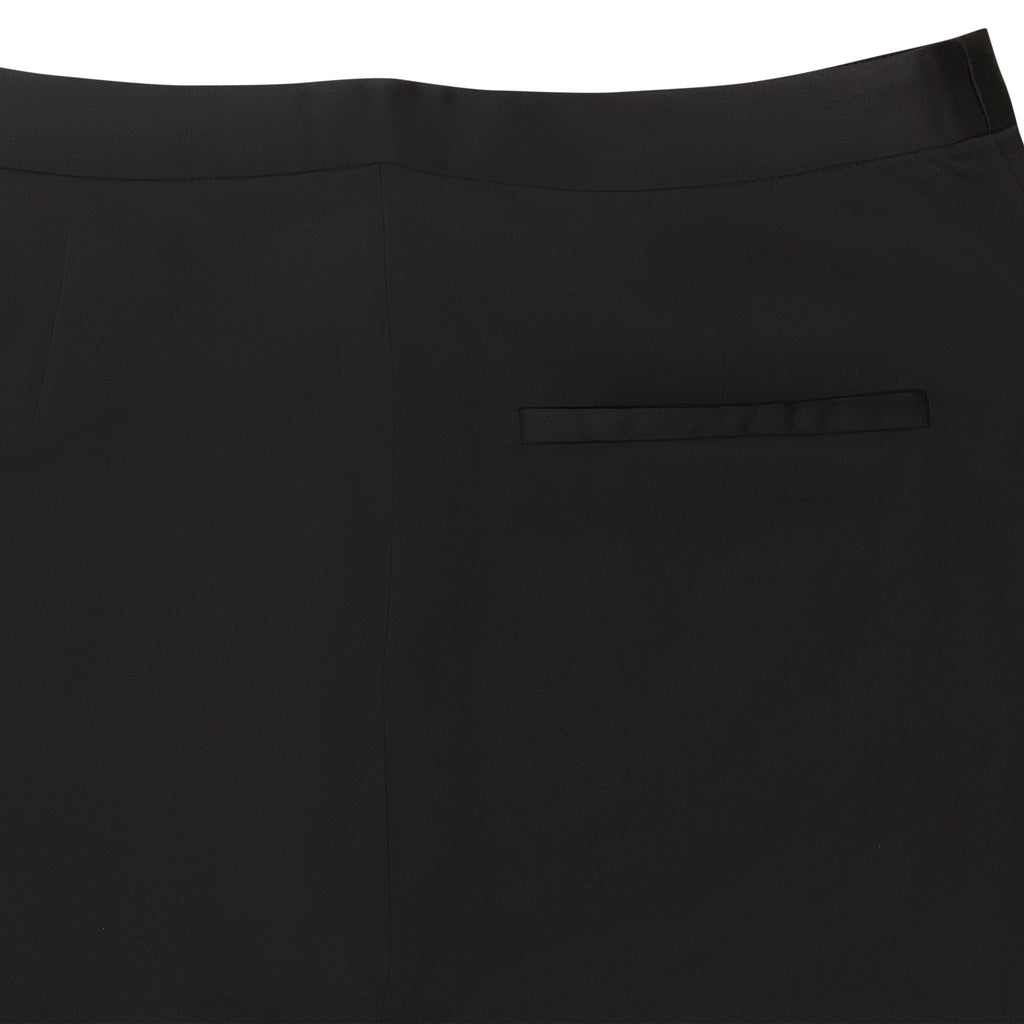 SATIN BLACK TROUSERS