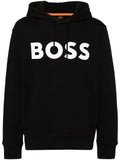 BOSS logo-print hoodie