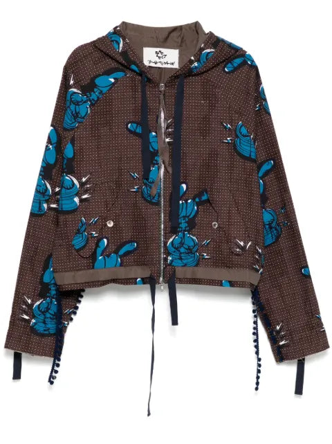midorikawa drawstring detailing jacket