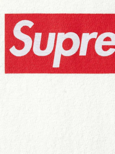 Supreme washed box logo "SS 25 - White" sweatshirt