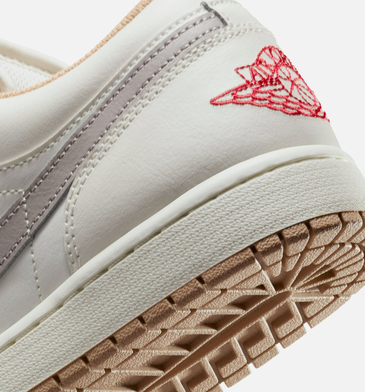 Air Jordan 1 Low Men's Lifestyle Shoes - Sail Fire Red