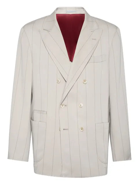 Brunello Cucinelli silk-twill blazer