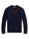 Polo Ralph Lauren cable-knit V-neck sweater