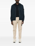 Stone Island Compass-patch zip-up hoodie