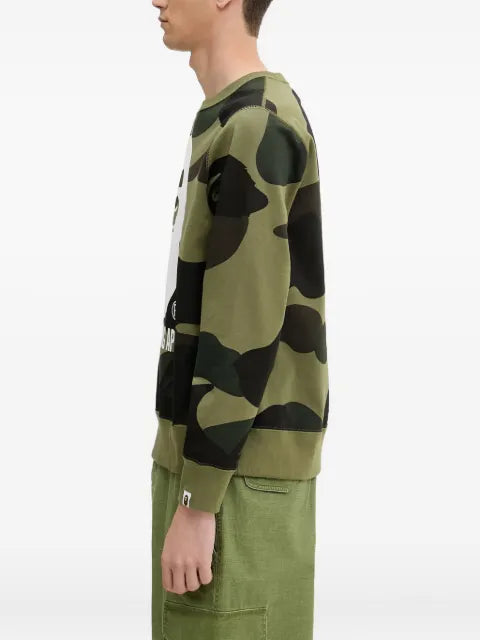 A BATHING APE® camouflage-print sweatshirt