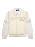 Awake NY dragon-embroidered varsity jacket