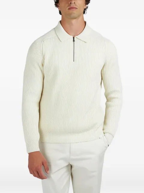 Paul & Shark rib-knit halp-zip sweater