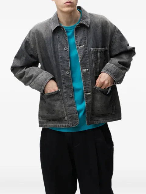 Neighborhood double-pocket cotton denim jacket