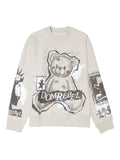 DOMREBEL High Low bear-print sweatshirt