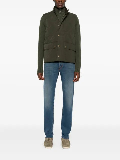 Barbour half-zip wool sweater