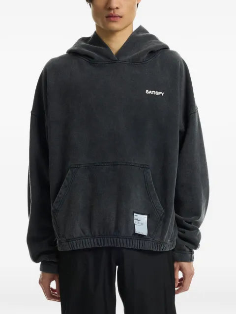 Satisfy logo-detail hooded sweatshirt