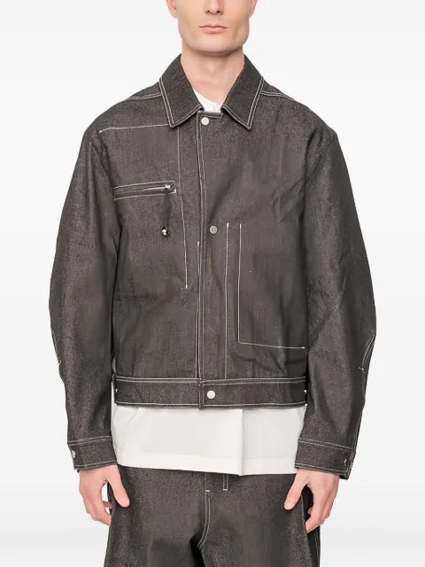 Joe Chia zip-pocket denim jacket