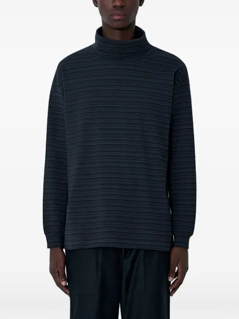 Comme des Garçons Homme striped turtleneck sweatshirt