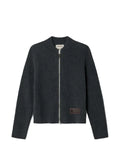 Carrer Ash ribbed patch cardigan