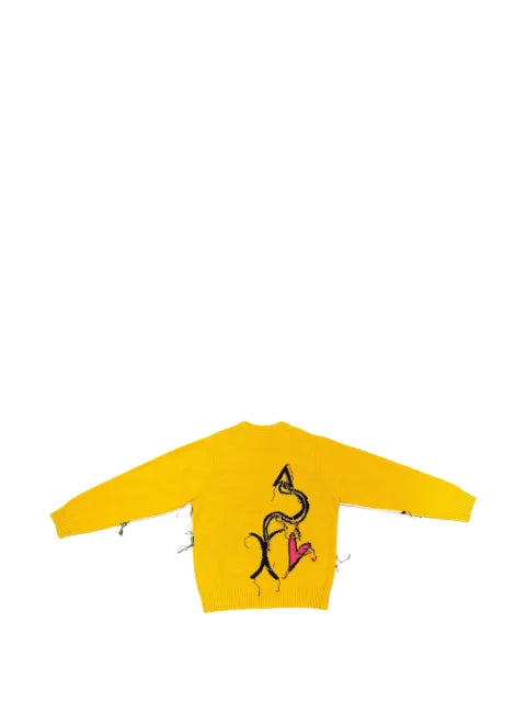Charles Jeffrey Loverboy Guddle logo-detail sweater