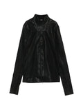 Julius zip- front stand- collar jacket