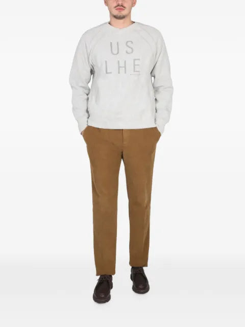 Engineered Garments logo-print raglan-sleeve sweatshirt