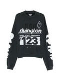 RRR123 graphic-print logo-sleeve sweatshirt