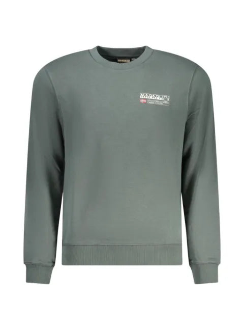 Napapijri logo-patch crew-neck sweatshirt