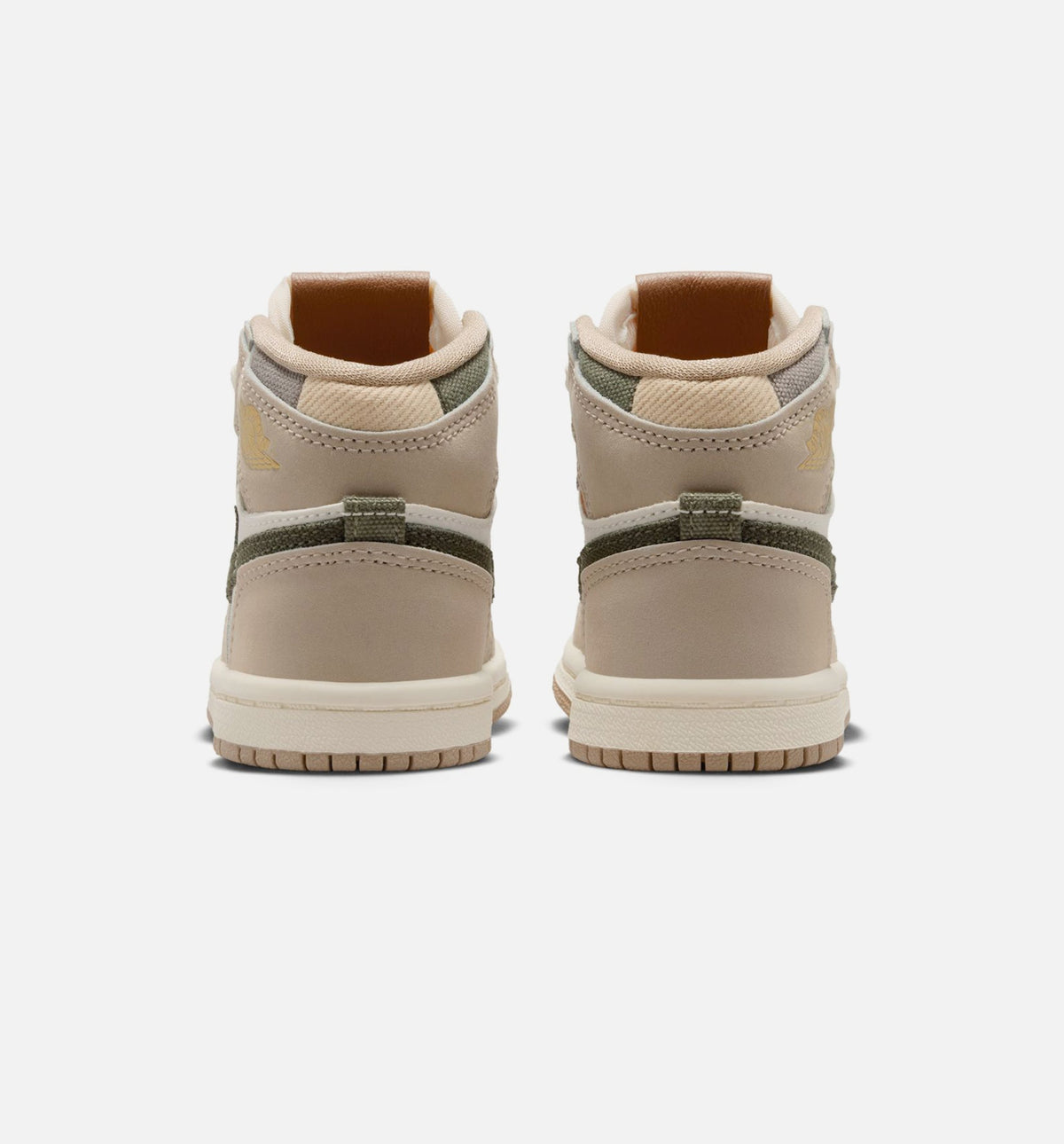 Air Jordan 1 Retro High OG Infant & Toddler Lifestyle Shoes - Khaki/Sail/Coconut Milk/Cargo Khaki