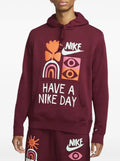 Nike graphic-print drawstring hoodie