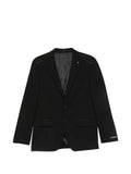 Karl Lagerfeld Tale contrast-trim single-breasted blazer
