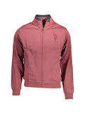 U.S. POLO ASSN. logo-embroidered zip-up sweater