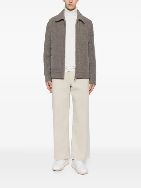 Eleventy knit-sleeves jacket