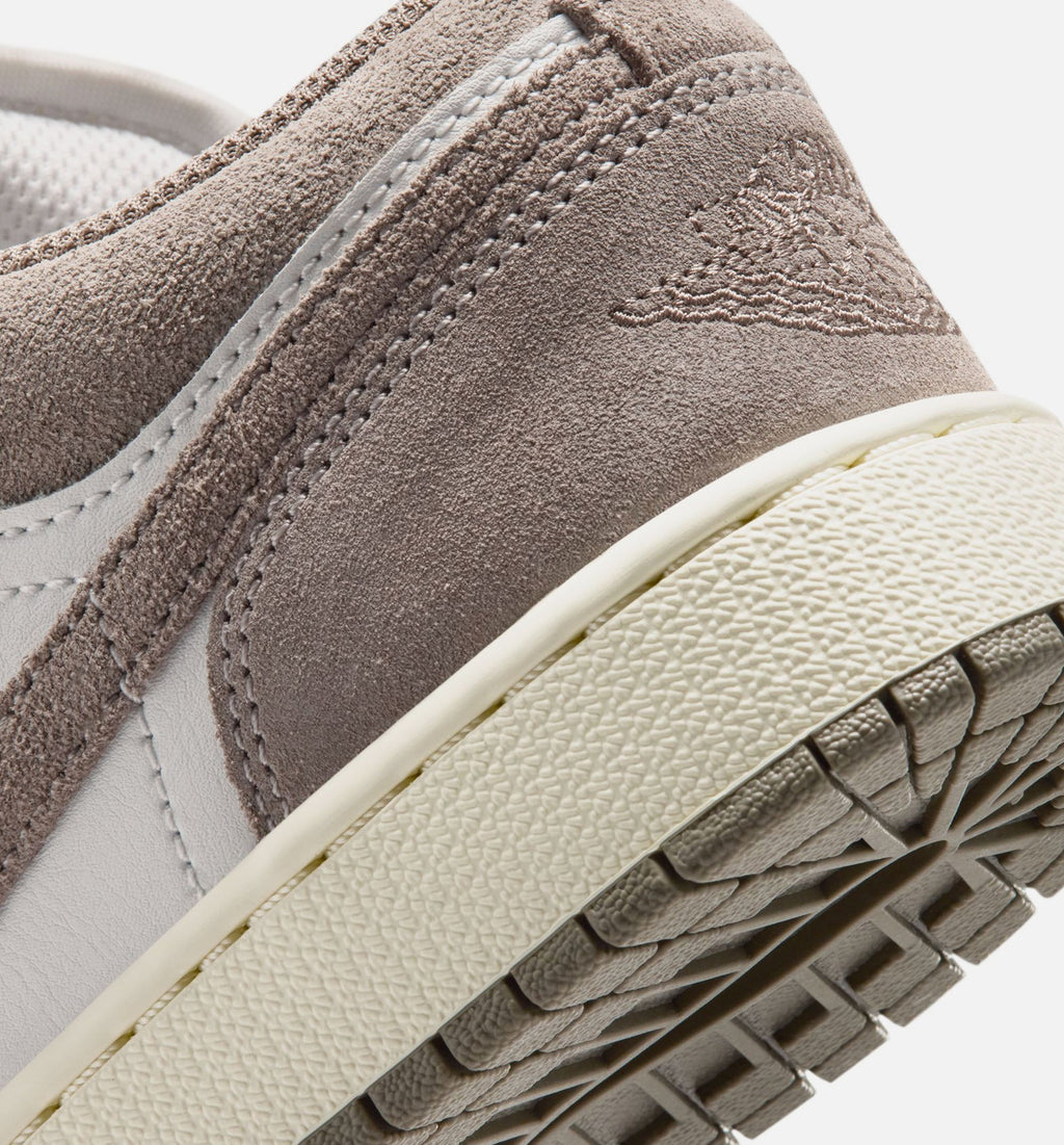 Air Jordan 1 Low Grade School Sneakers - Olive Grey / Enigma Stone / Summit White