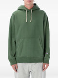 CHAMPION REVERSE WAVE logo-patch drawstring hoodie