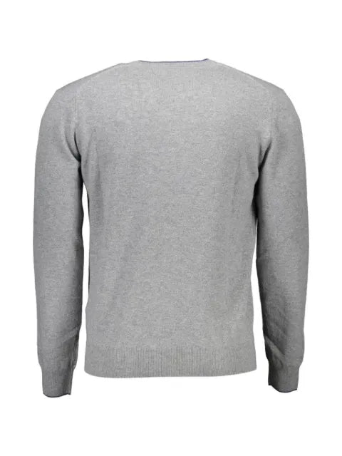Harmont & Blaine embroidered-logo V-neck sweater