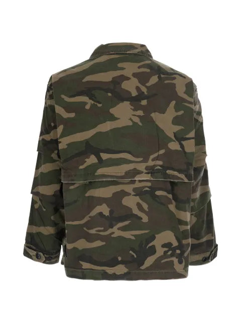 FOUND camouflage-print multi-pocket jacket