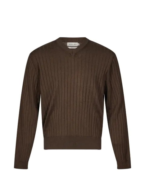Another Aspect ribbed-knit V-neck sweater
